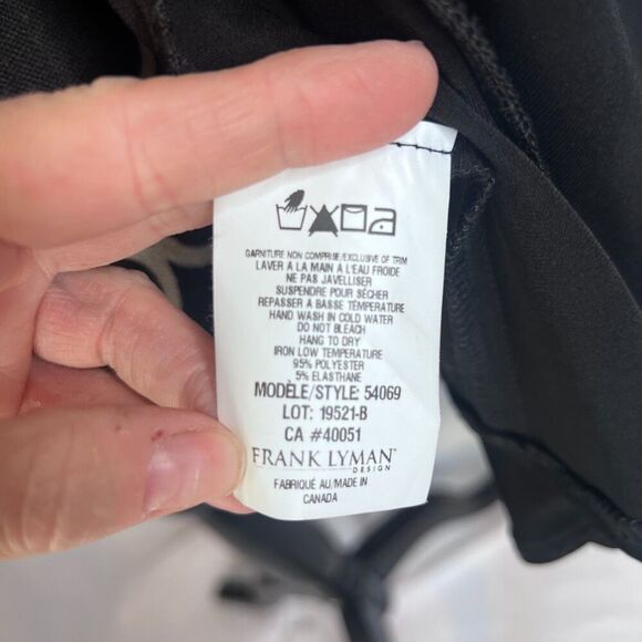 Frank Lyman Design Black Basic Open Front Jersey Cardigan Size 20 - Picture 5 of 9